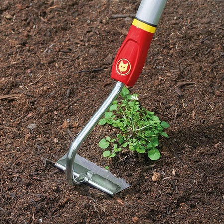 WOLF-Garten-WOLF-Garten HU-M10 Draw Hoe - 10cm working width, one motion quickly breaks up soil and weeds-Hoe-