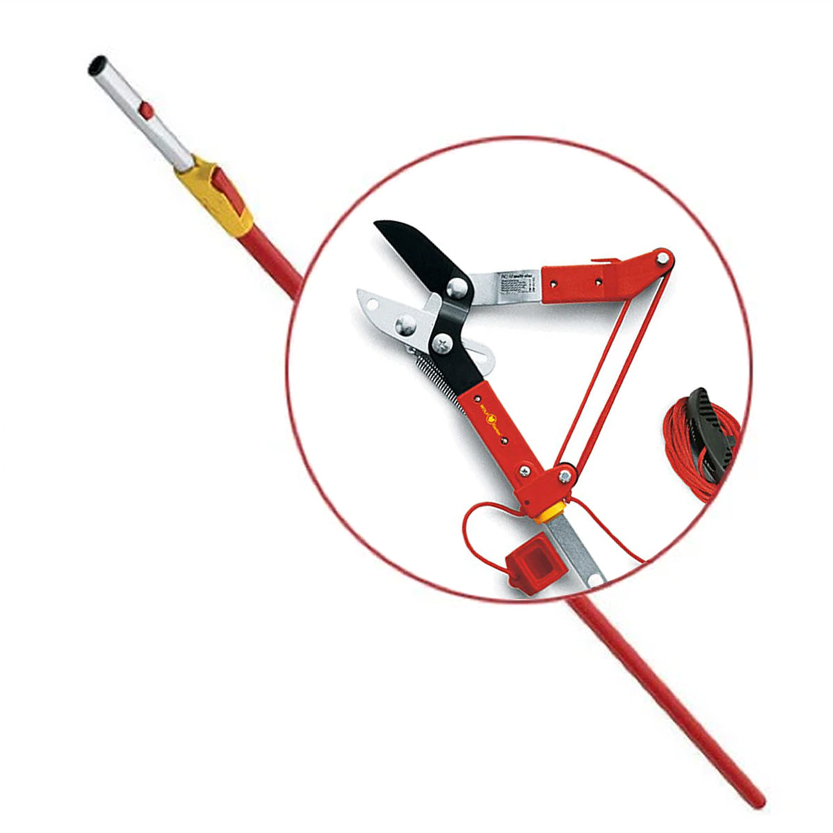 WOLF-Garten-WOLF-Garten Pole & Lopper Kit (4m) - problem-free cutting of high-level branches up to 38 mm diameter-Lopper-